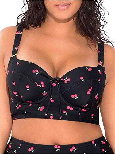 Smart & Sexy Damen Vollbrustes, stützendes Oberteil mit Bügel Bikini, Sweet Cherry, 90DDD von Smart & Sexy