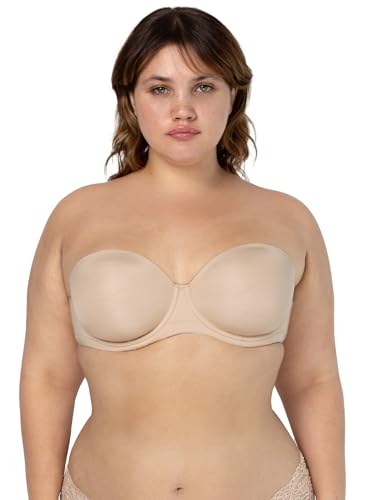 Smart & Sexy Damen Light Lined Strapless Bra BH, In The Buff, 100C von Smart & Sexy