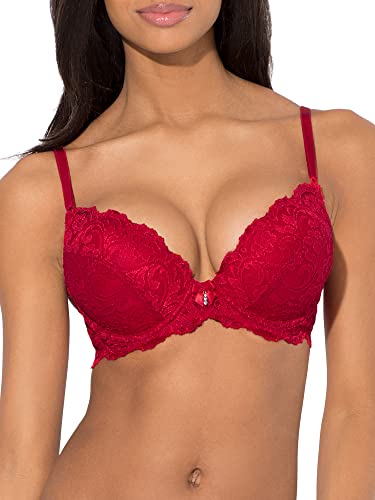 Smart & Sexy Damen Maximum Cleavage Bügel Push-Up-BH, schwarzer Farbton, 85C von Smart & Sexy