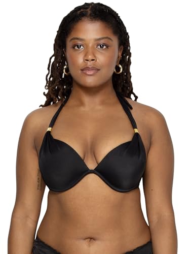 Smart & Sexy Damen Neckholder Topswim Swim Secret Mega Push Up Top De Biquíni Frente ōnicaх 300 400 40 60 6 Bikini, schwarzer Farbton, 70A von Smart & Sexy