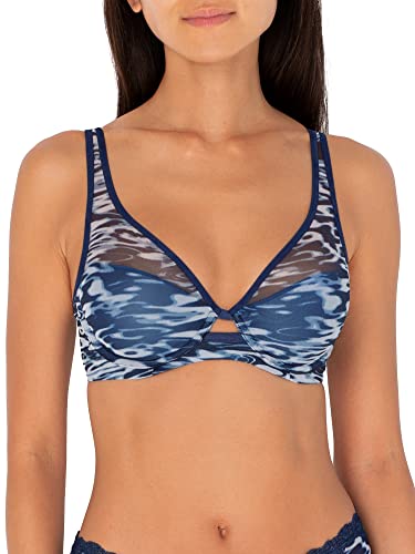 Smart & Sexy Damen Netz-Dekolleté Plunge-BH, Halbtransparent, Fluid Fantasy, 90B von Smart & Sexy