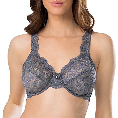 Smart & Sexy Damen Signature Lace Unlined Underwire Bra BH, anthrazit, 70C von Smart & Sexy