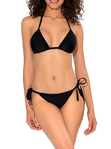 Smart & Sexy Damen String Bikini-Set, schwarz, Small von Smart & Sexy