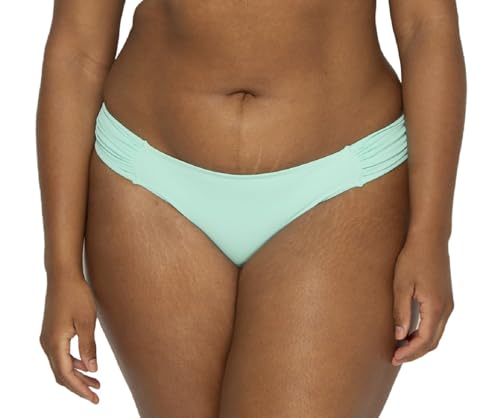 Smart & Sexy Damen Swim Secret Bikinihose mit seitlichen Rüschen Badeanzug Bottoms, Mint Chip, Medium von Smart & Sexy