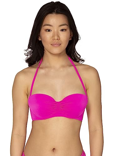 Smart & Sexy Damen Swim Secret Neckholder Bikinioberteil Bikini, Fuchia Sizzle, 90E von Smart & Sexy