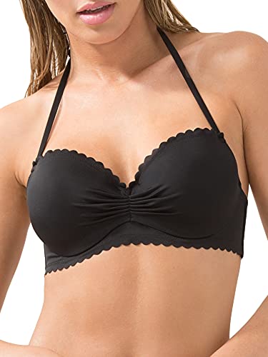 Smart & Sexy Damen Swim Secret Neckholder Bikinioberteil Bikini, schwarzer Farbton, 85D von Smart & Sexy