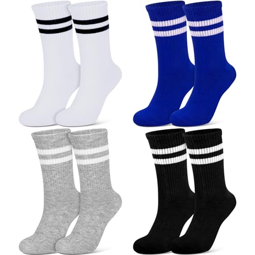 Smilcloud 4 Paar Tennissocken Damen - Unisex Sportsocken 39-42, Socken Damen Herren Soft Baumwolle Fußball Socken - Ideal für den täglichen Gebrauch und für Sport von Smilcloud