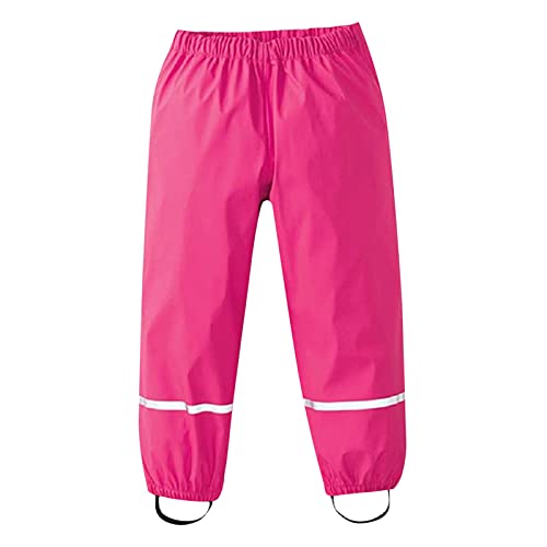 Snakell Unisex Regenhose Kinder Outdoor Wasserdicht Strapazierfähig Atmungsaktiv Jungen Mädchen Buddelhose Leicht Matschhose Ungefüttert Dünne Regenlatzhose Regenhose Kinder Outdoorhose Rain Pants von Snakell