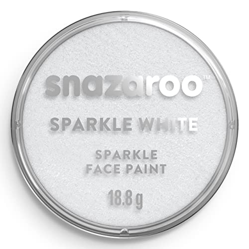 Snazaroo 1118001 Schminkfarbe - Schimmernd Weiß, 18ml Topf - hautfreundliche Gesichtschminke auf Wasserbasis, wasservermalbar, parabenfrei, Face & Bodypaint Farbe für Kinder & Erwachsene Snazaroo 1118001 Schminkfarbe - Schimmernd Weiß, 18ml Topf - hautfreundliche Gesichtschminke auf Wasserbasis, wasservermalbar, parabenfrei, Face & Bodypaint Farbe für Kinder & Erwachsene von Snazaroo