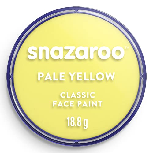 Snazaroo 1118233 Schminkfarbe - Blassgelb, 18ml Topf - hautfreundliche Gesichtschminke auf Wasserbasis, wasservermalbar, parabenfrei, Face & Bodypaint Farbe für Kinder & Erwachsene Snazaroo 1118233 Schminkfarbe - Blassgelb, 18ml Topf - hautfreundliche Gesichtschminke auf Wasserbasis, wasservermalbar, parabenfrei, Face & Bodypaint Farbe für Kinder & Erwachsene von Snazaroo