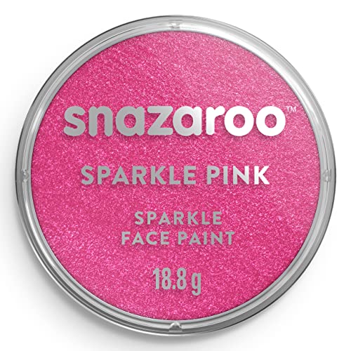 Snazaroo 1118581 Schminkfarbe - Schimmernd Rosa, 18ml Topf - hautfreundliche Gesichtschminke auf Wasserbasis, wasservermalbar, parabenfrei, Face & Bodypaint Farbe für Kinder & Erwachsene Snazaroo 1118581 Schminkfarbe - Schimmernd Rosa, 18ml Topf - hautfreundliche Gesichtschminke auf Wasserbasis, wasservermalbar, parabenfrei, Face & Bodypaint Farbe für Kinder & Erwachsene von Snazaroo