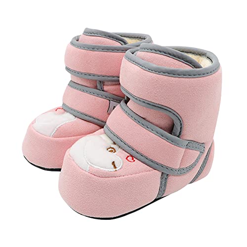 Niedlich Warme Schneestiefel Baby Mädchen Jungen Anti-Rutsch Weiche Sohle Fleece Bootie Krippe Schuhe Erste Spaziergänger Kleinkind Stiefel Babyschuhe Winterschuhe 12-18 Monate von Snegyu