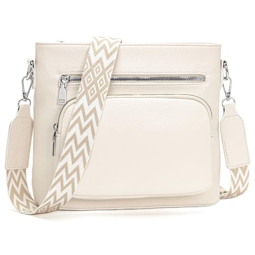 Snmoec handtasche damen mittelgroß umhängetasche damen handy crossbody bag leder PU damentaschen mit breitem gurt handtasche beige Snmoec handtasche damen mittelgroß umhängetasche damen handy crossbody bag leder PU damentaschen mit breitem gurt handtasche beige von Snmoec