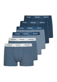 Herren Boxershorts mit farbigem Bund aus Bio-Baumwolle im 6er-Pack Herren Boxershorts mit farbigem Bund aus Bio-Baumwolle im 6er-Pack von Snocks