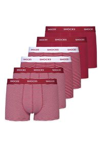 Herren Boxershorts mit farbigem Bund aus Bio-Baumwolle im 6er-Pack Herren Boxershorts mit farbigem Bund aus Bio-Baumwolle im 6er-Pack von Snocks