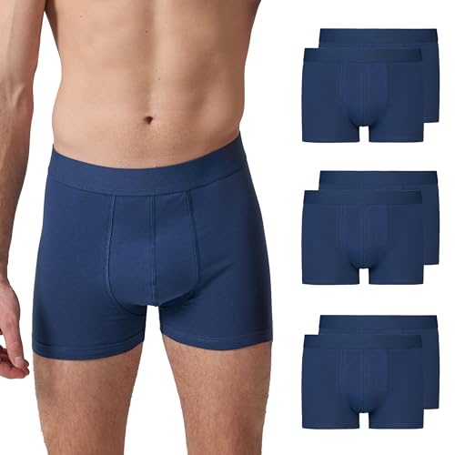 Snocks Boxershorts Herren Ohne Logo aus Bio-Baumwolle (6er Pack) - Atmungsaktiv und Ideal für Sport und Alltag - Kein juckendes Etikett - Unterhosen Herren - Gr.M, Farbe Navy Snocks Boxershorts Herren Ohne Logo aus Bio-Baumwolle (6er Pack) - Atmungsaktiv und Ideal für Sport und Alltag - Kein juckendes Etikett - Unterhosen Herren - Gr.M, Farbe Navy von Snocks