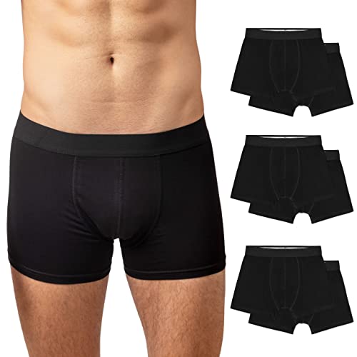 Snocks Boxershorts Herren Ohne Logo aus Bio-Baumwolle (6er Pack) - Atmungsaktiv und Ideal für Sport und Alltag - Kein juckendes Etikett - Unterhosen Herren - Gr.3XL, Farbe Schwarz Snocks Boxershorts Herren Ohne Logo aus Bio-Baumwolle (6er Pack) - Atmungsaktiv und Ideal für Sport und Alltag - Kein juckendes Etikett - Unterhosen Herren - Gr.3XL, Farbe Schwarz von Snocks