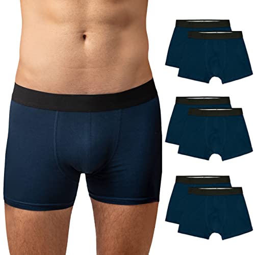 Snocks Boxershorts Herren Ohne Logo aus Bio-Baumwolle (6er Pack) - Atmungsaktiv und Ideal für Sport und Alltag - Kein juckendes Etikett - Unterhosen Herren - Gr.XL, Farbe Navy Snocks Boxershorts Herren Ohne Logo aus Bio-Baumwolle (6er Pack) - Atmungsaktiv und Ideal für Sport und Alltag - Kein juckendes Etikett - Unterhosen Herren - Gr.XL, Farbe Navy von Snocks