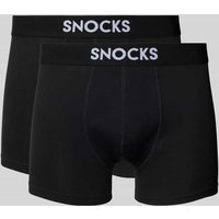 Snocks Boxershorts mit elastischem Label-Bund in Black, Größe XXL Snocks Boxershorts mit elastischem Label-Bund in Black, Größe XXL von Snocks