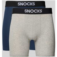 Snocks Boxershorts mit elastischem Label-Bund in Dunkelblau, Größe XXL Snocks Boxershorts mit elastischem Label-Bund in Dunkelblau, Größe XXL von Snocks