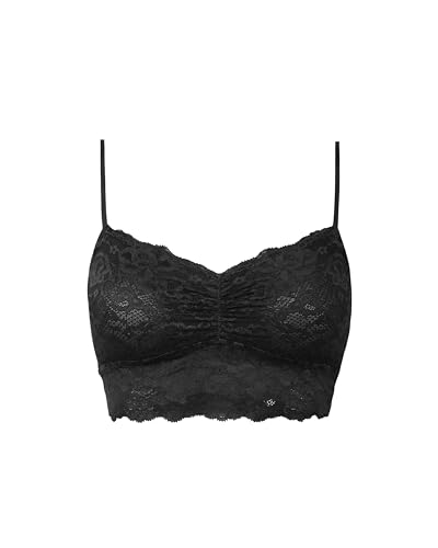 Snocks Damen Spitzen BH Lace Bra Unterwäsche Frauen (XL, 1x Schwarz) von Snocks