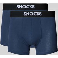 Snocks Boxershorts mit elastischem Logo-Bund im 2er-Pack in Marine, Größe XXL Snocks Boxershorts mit elastischem Logo-Bund im 2er-Pack in Marine, Größe XXL von Snocks