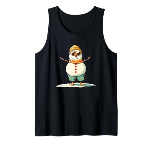 Schneemann Sonnenbrille in Sommerhose für Jungen und Mädchen Tank Top Schneemann Sonnenbrille in Sommerhose für Jungen und Mädchen Tank Top von Snowman Swim Trunks