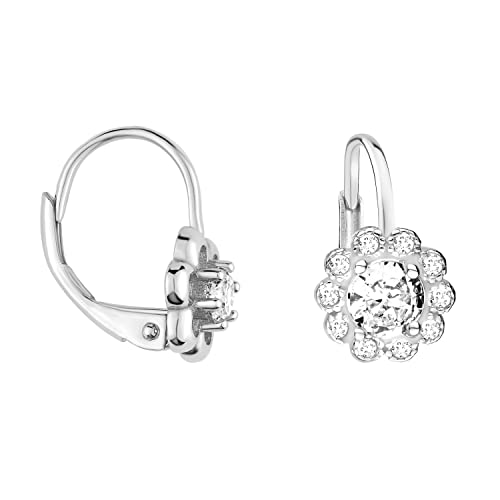 SOFIA MILANI - Damen Ohrringe 925 Silber - mit Zirkonia Steinen - Blumen Ohrhänger - E1616 von Sofia Milani