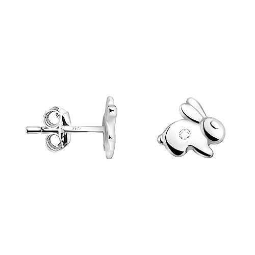 SOFIA MILANI - Damen Ohrringe 925 Silber - mit Zirkonia Steinen - Hasen Ohrstecker - E2134 von Sofia Milani