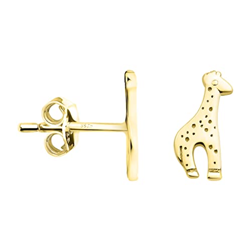 SOFIA MILANI - Damen Ohrringe 925 Silber - vergoldet/golden - Giraffe Ohrstecker - E1397 von Sofia Milani