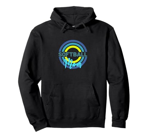 Softball Mama mit modernen Softball-Kreisen Pullover Hoodie Softball Mama mit modernen Softball-Kreisen Pullover Hoodie von Softball Mom Merch