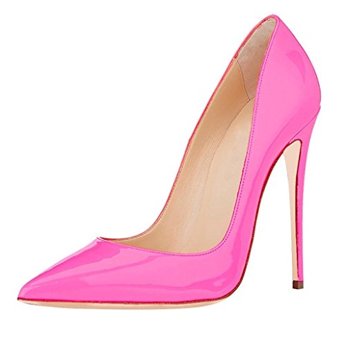 Soireelady Damen High Heels,Cute Stiletto Schuhe,Spitze Zehe Elegant Pumps Pink Große 38 von Soireelady