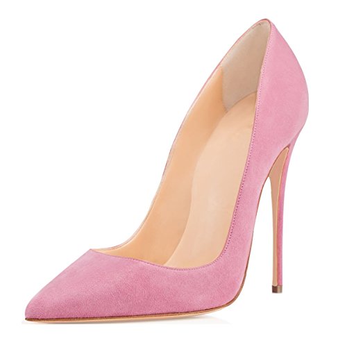 Soireelady Damenschuhe Hohe Absätze Sexy Hochzeit Pumps Pink 43 von Soireelady