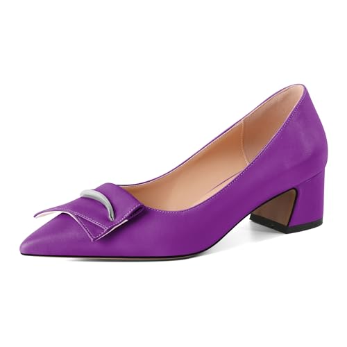 Soireelady Geschlossen Pumps mit Chunky Plateau – Bequeme Slip-on Schuhe für Lange Events und Arbeit Stilvoll 5cm Lila EU42 Soireelady Geschlossen Pumps mit Chunky Plateau – Bequeme Slip-on Schuhe für Lange Events und Arbeit Stilvoll 5cm Lila EU42 von Soireelady