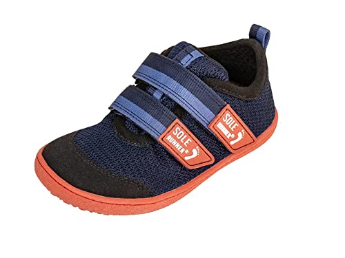 Sole Runner Unisex Kinder Puck 4 Sneaker, Navy Orange, 35 EU von Sole Runner