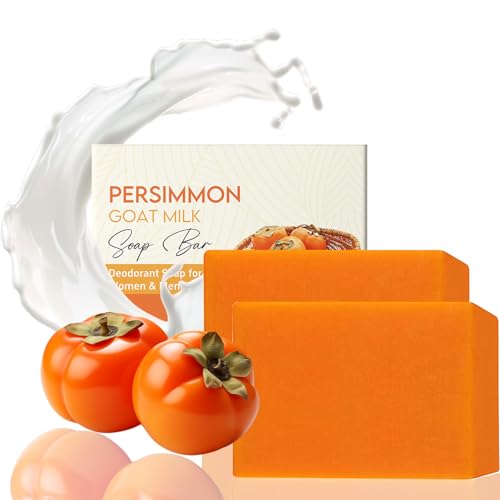 Soleneva 2PCS Persimonen Ziegenmilchseife, Natural Presimmon Soap für Sehr Trockene Haut, Natürliche Kaki-Seife für Frauen & Männer, Naturseife für Gesicht & Körper, schafmilchseife für alle Hauttypen Soleneva 2PCS Persimonen Ziegenmilchseife, Natural Presimmon Soap für Sehr Trockene Haut, Natürliche Kaki-Seife für Frauen & Männer, Naturseife für Gesicht & Körper, schafmilchseife für alle Hauttypen von Soleneva