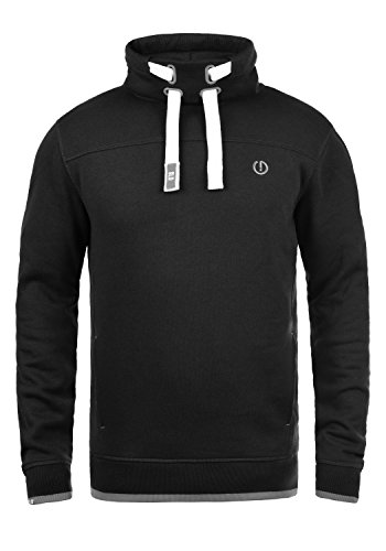 Solid Benjamin Herren Sweatshirt Pullover Pulli Mit Stehkragen Und Fleece-Innenseite, Größe:S, Farbe:Black (9000) von Solid