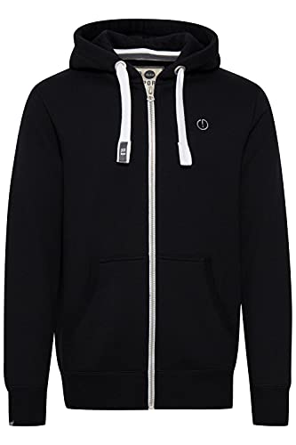 Solid BennZip Herren Sweatjacke Kapuzenjacke Hoodie mit Kapuze und Reißverschluss, Größe:M, Farbe:Black (9000) von Solid