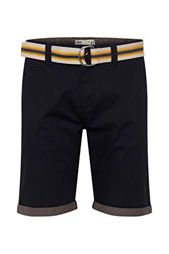 !Solid SDLagos Herren Chino Shorts Bermuda Kurze Hose mit Gürtel und Stretch Regular Fit, Größe:XL, Farbe:Black (9000) von !Solid