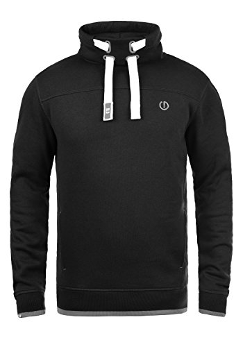 Solid Benjamin Herren Sweatshirt Pullover Pulli Mit Stehkragen Und Fleece-Innenseite, Größe:L, Farbe:Black (9000) von Solid