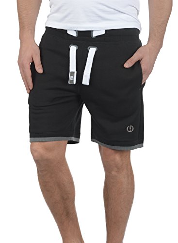 Solid BenjaminShorts Herren Sweatshorts Kurze Hose Jogginghose Mit Fleece-Innenseite Und Kordel Regular Fit, Größe:L, Farbe:Black (9000) von Solid