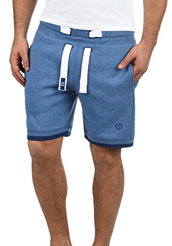 Solid BenjaminShorts Herren Sweatshorts Kurze Hose Jogginghose Mit Fleece-Innenseite Und Kordel Regular Fit, Größe:L, Farbe:Faded Blue Melange (1542M) von Solid