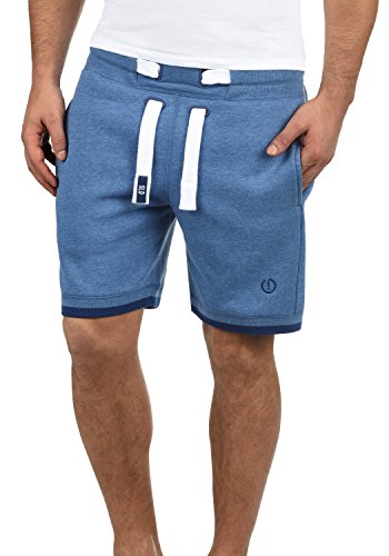 Solid BenjaminShorts Herren Sweatshorts Kurze Hose Sport-Shorts aus hochwertiger Baumwollmischung, Größe:3XL, Farbe:Faded Blue Melange (1542M) von Solid