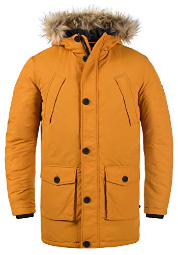 Solid Frigo Herren Winterparka Parka Winterjacke mit Fell-Kapuze, Größe:L, Farbe:Sudan Brown (181160) von Solid