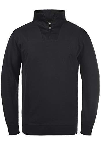 Solid Jorke Herren Sweatshirt Pullover Pulli Troyer, Größe:S, Farbe:Black (194007) von Solid