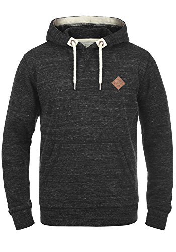 Solid Kevin Herren Kapuzenpullover Hoodie Pullover Mit Kapuze Und Fleece-Innenseite, Größe:S, Farbe:Black (9000) von Solid