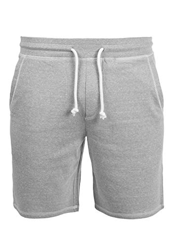 Solid Toljan Herren Sweatshorts Kurze Hose Jogginghose Mit Melierung Und Kordel Regular Fit, Größe:L, Farbe:Light Grey Melange (8242) von Solid