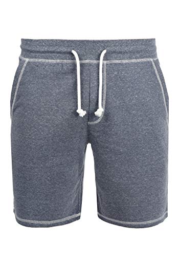 Solid Toljan Herren Sweatshorts Kurze Hose Jogginghose Mit Melierung Und Kordel Regular Fit, Größe:M, Farbe:Insignia Blue Melange (8991) von Solid