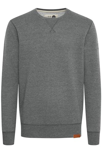 Solid Trip O-Neck Herren Sweatshirt Pullover Pulli Mit Rundhalsausschnitt Und Fleece-Innenseite, Größe:S, Farbe:Grey Melange (8236) von Solid