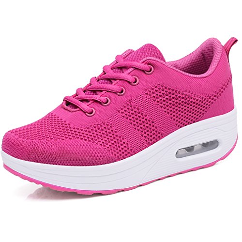 Solshine Damen Chic Plateau Schnürer Sneakers Walkmaxx Schuhe Shape-up Fitnessschuhe von Solshine